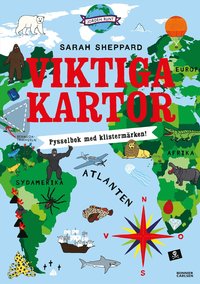 Viktiga kartor : pysselbok med klistermärken
