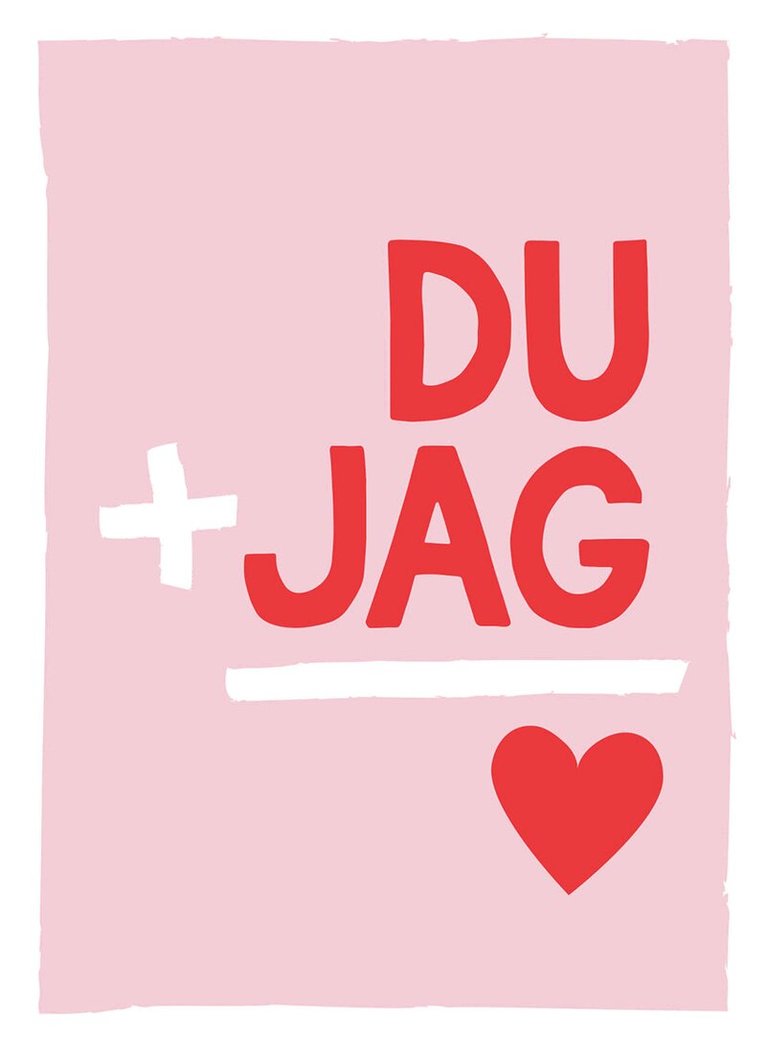 Du + jag = <3, Inbunden