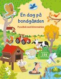 En dag p bondgrden : Pysselbok med klistermrken