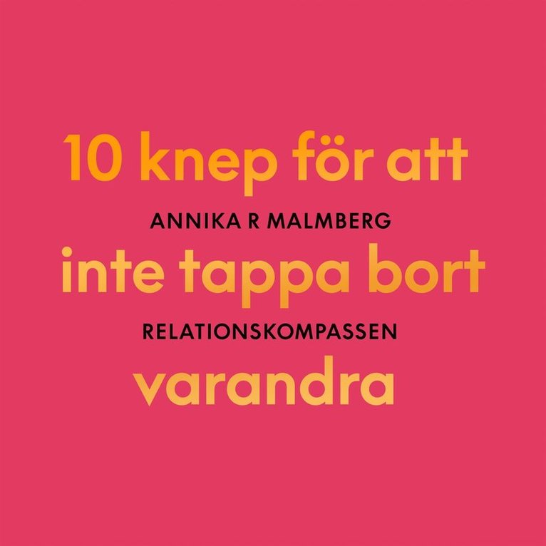 Annika R Malmberg - Relationskompassen, Ljudbok