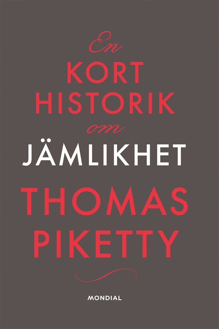 Thomas Piketty - En kort historik om jämlikhet, E-bok
