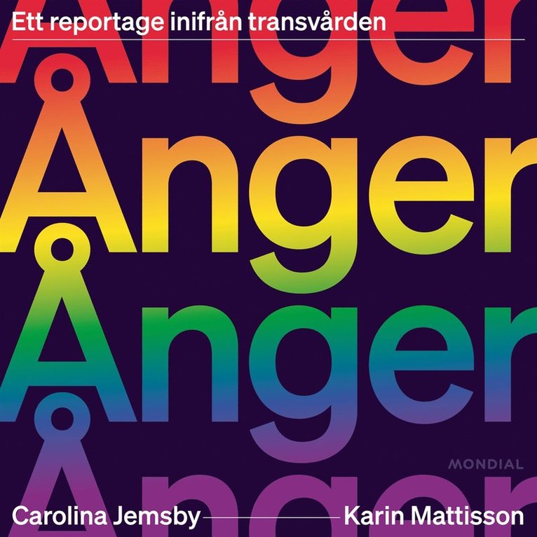Carolina Jemsby, Karin Mattisson - Ånger : ett reportage inifrån transvården, Ljudbok