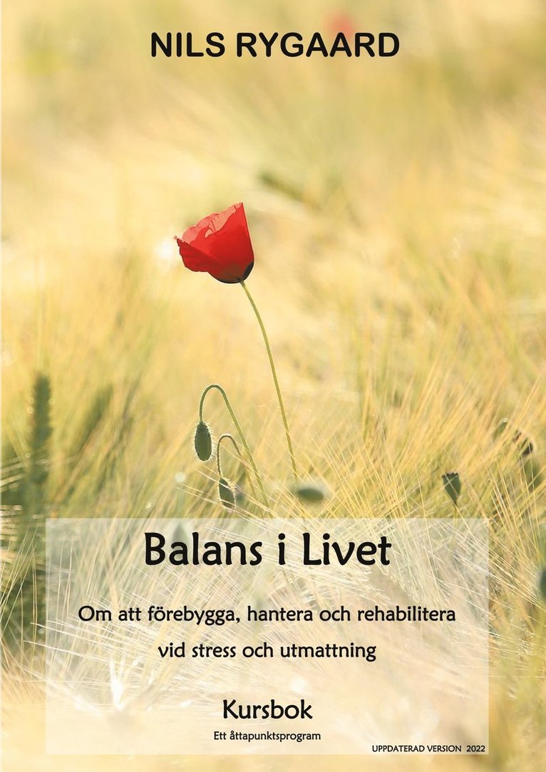 Nils Rygaard - Balans i Livet - Kursbok: Om att förebygga, hantera och rehabilitera vid stress och utmattning, E-bok