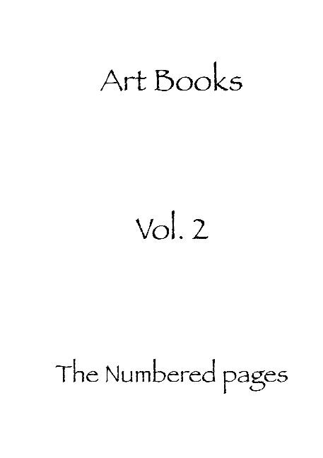 Art Books - The numbered pages : Art Books volume 2, Häftad. Tillgänglighet: Lägg i varukorg