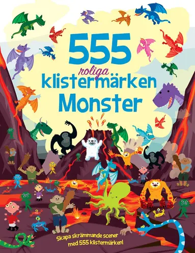 Oakley Graham - 555 roliga klistermärken. Monster, Häftad
