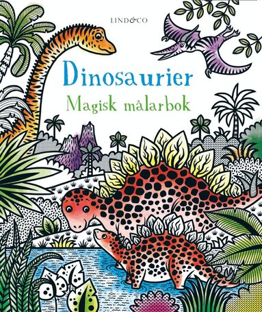 Dinosaurier : magisk målarbok, Häftad