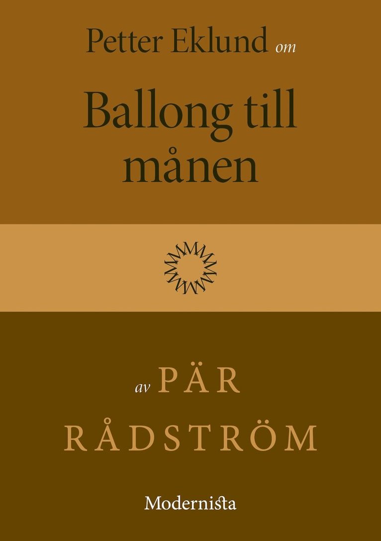 Petter Eklund - Om Ballong till månen av Pär Rådström, E-bok
