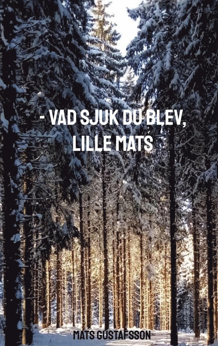 Mats Gustafsson - -VAD SJUK DU BLEV, LILLE MATS, E-bok