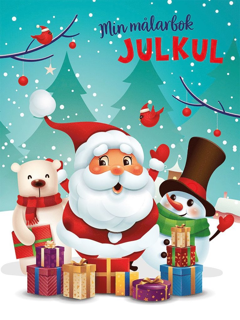 Min målarbok julkul, Häftad