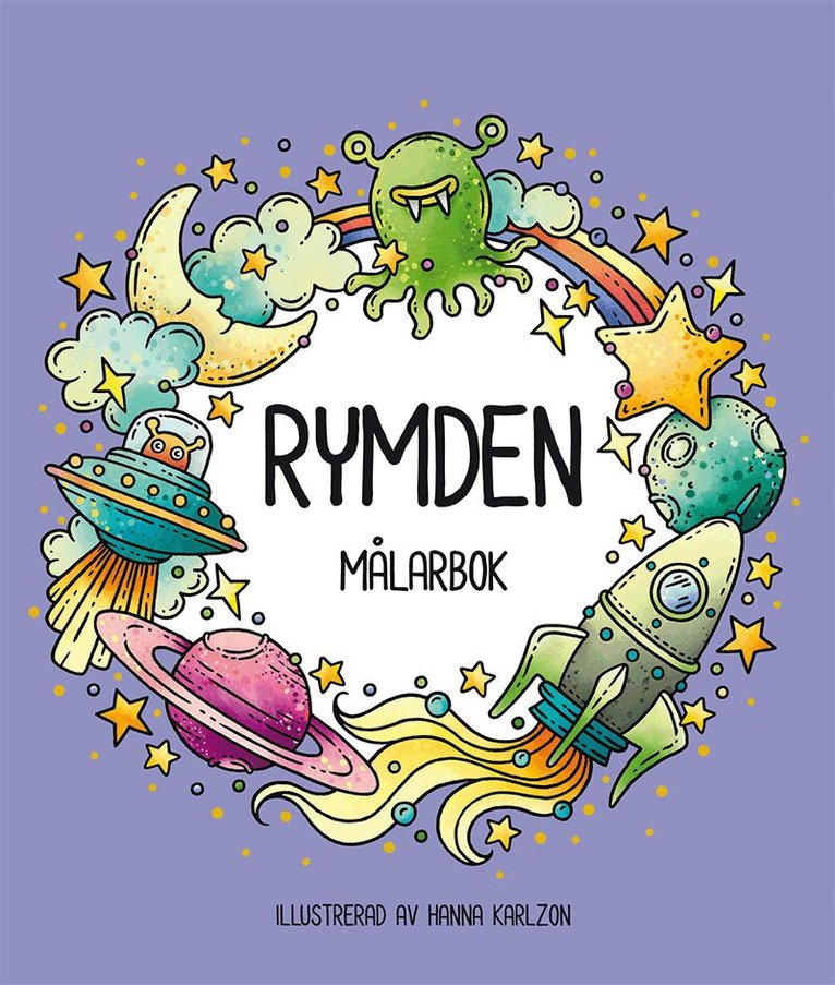 Hanna Karlzon - Rymden : målarbok, Häftad