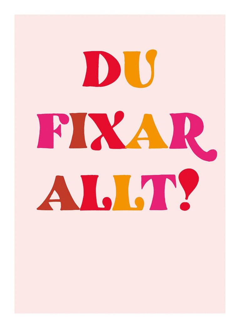 Du fixar allt!, Inbunden