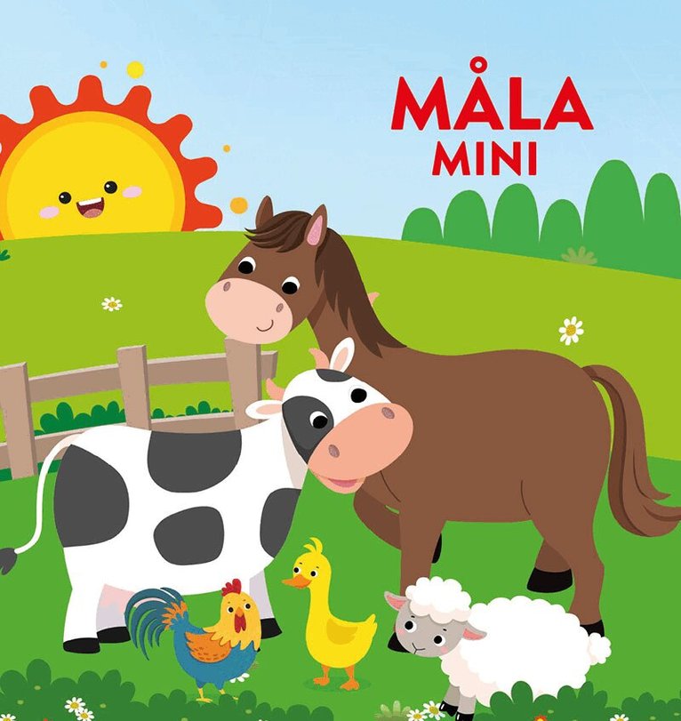 Måla mini: djurungar på bondgården, Häftad
