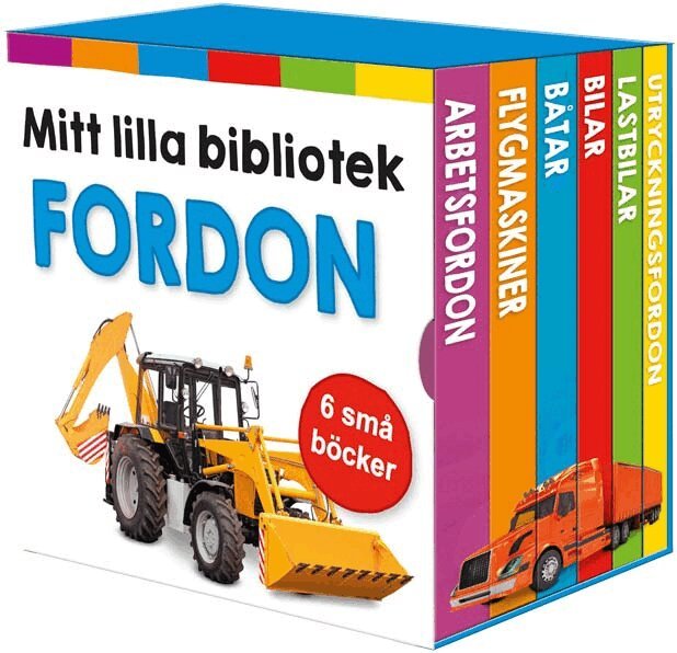 Mitt lilla bibliotek. Fordon - 6 små böcker, Kartonnage