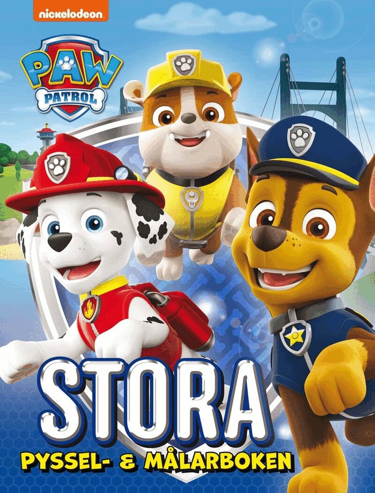 Paw Patrol. Stora pyssel- & målarboken, Häftad