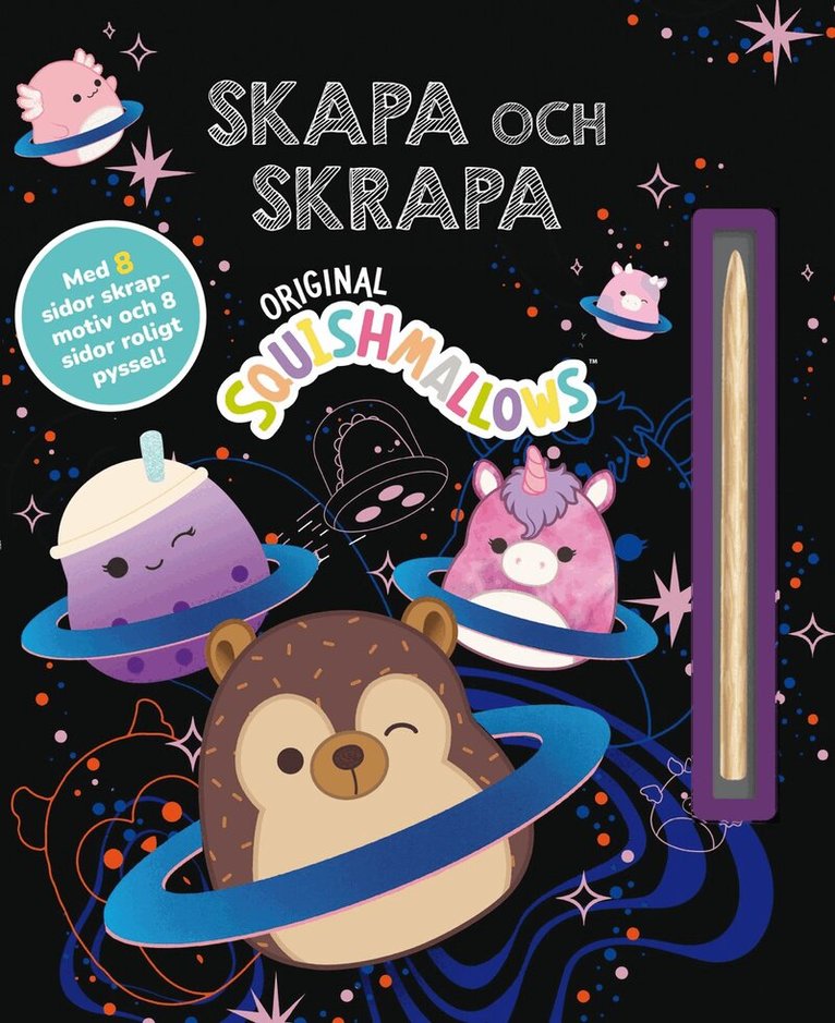 Skapa och skrapa. Squishmallows, Häftad