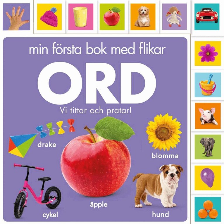 Min första bok med flikar: Ord, Kartonnage