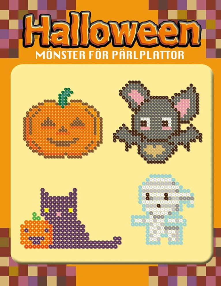 Halloween : mönster för pärlplattor, Inbunden