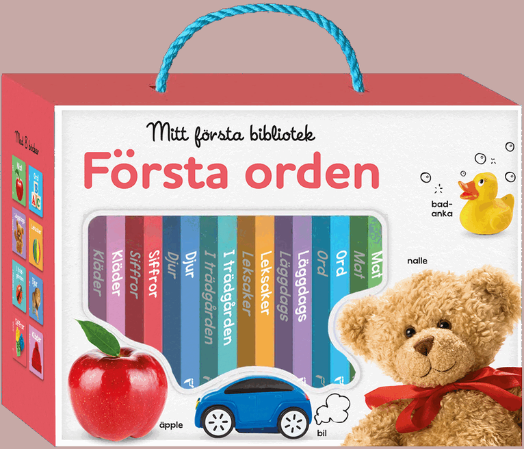 Mitt första bibliotek. Första orden, Kartonnage