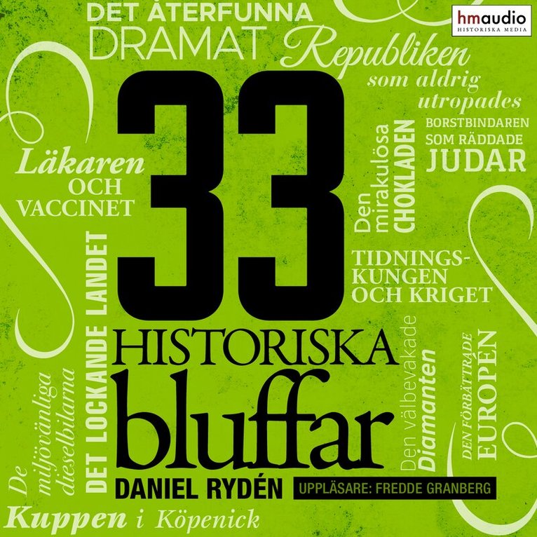 Daniel Rydén - 33 historiska bluffar, Ljudbok