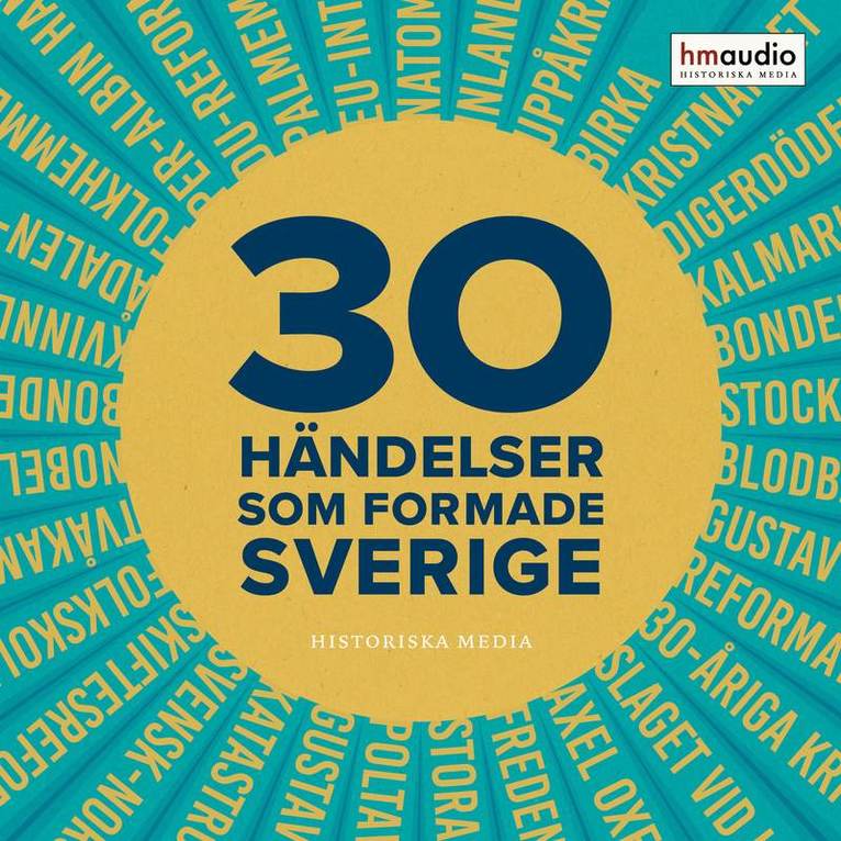 Henrik Berggren, Tomas Blom, Martin Dackling, Ann-Sofie Dahl, Nils Edling, Lars Ericson Wolke, Bo Eriksson, Dick Harrison, Martin Hårdstedt, Ulrika Knutson - 30 händelser som formade Sverige, Ljudbok