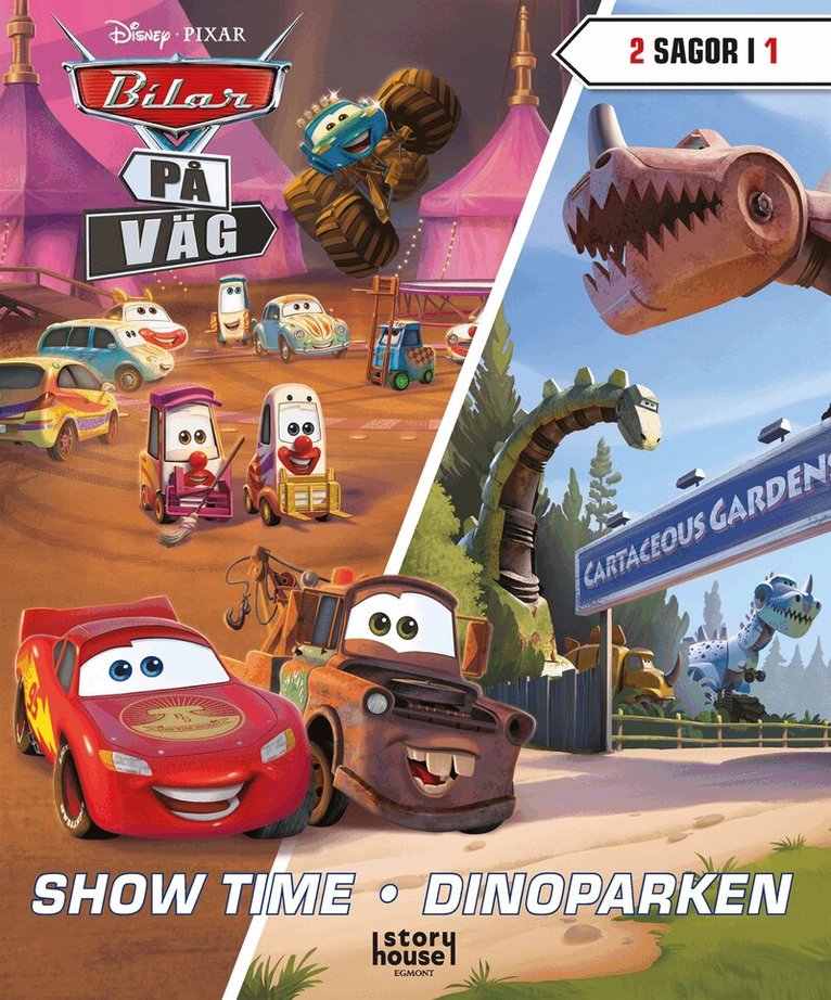 Bilar på väg. Showtime och Dinoparken (läs & lyssna), E-bok