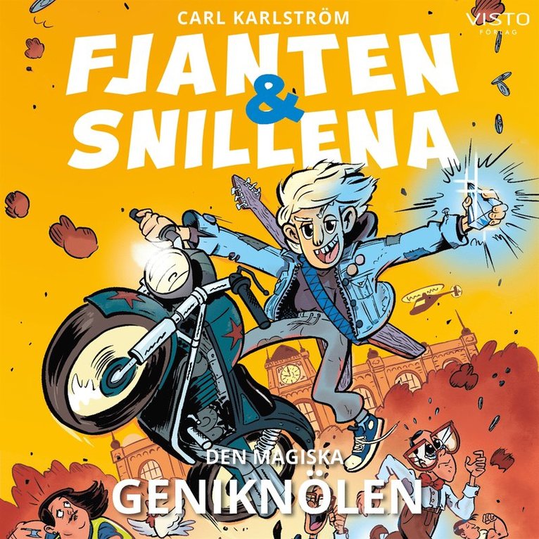 Carl Karlström - Fjanten & snillena : Den magiska geniknölen, Ljudbok