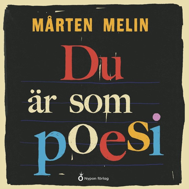Mårten Melin - Du är som poesi, Ljudbok