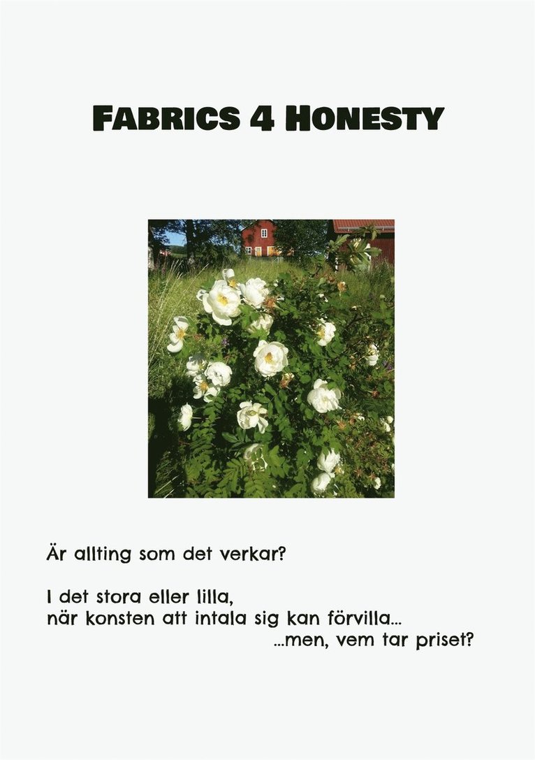 Mikael Nehrer - Fabrics 4 Honesty: Är allting som det verkar? I det stora eller lilla, när konsten att intala sig kan förvilla... ...men, vem tar priset?, E-bok