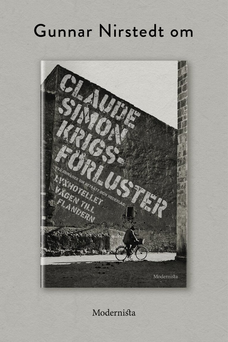 Gunnar Nirstedt - Om Krigsförluster: Två romaner om reträtt och nederlag av Claude Simon, E-bok