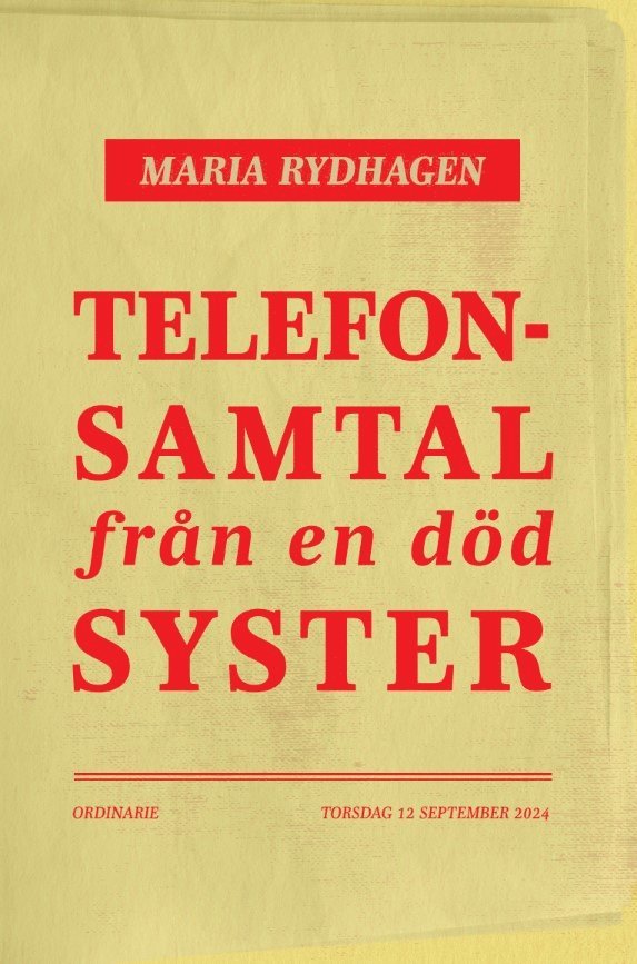 Maria Rydhagen - Telefonsamtal från en död syster, E-bok
