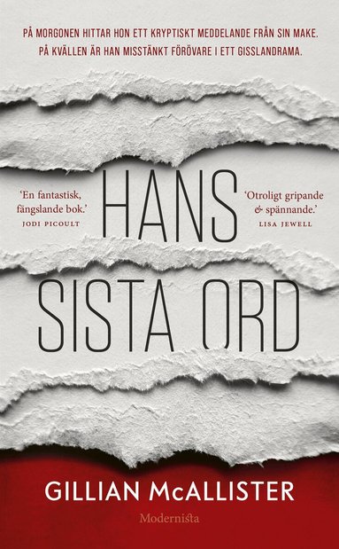 Gillian McAllister - Hans sista ord, Pocket