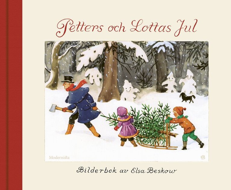 Elsa Beskow - Petters och Lottas jul, Kartonnage