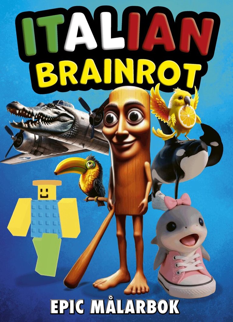 Italian Brainrot epic : målarbok, Häftad
