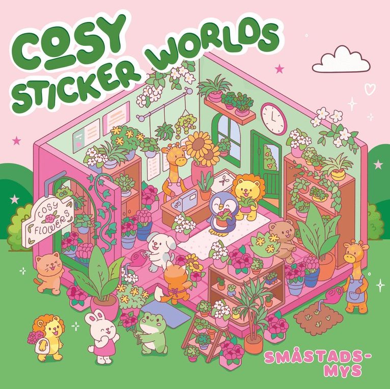 Cosy sticker worlds: småstadsmys, Häftad