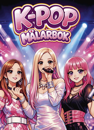 K-pop målarbok, Häftad