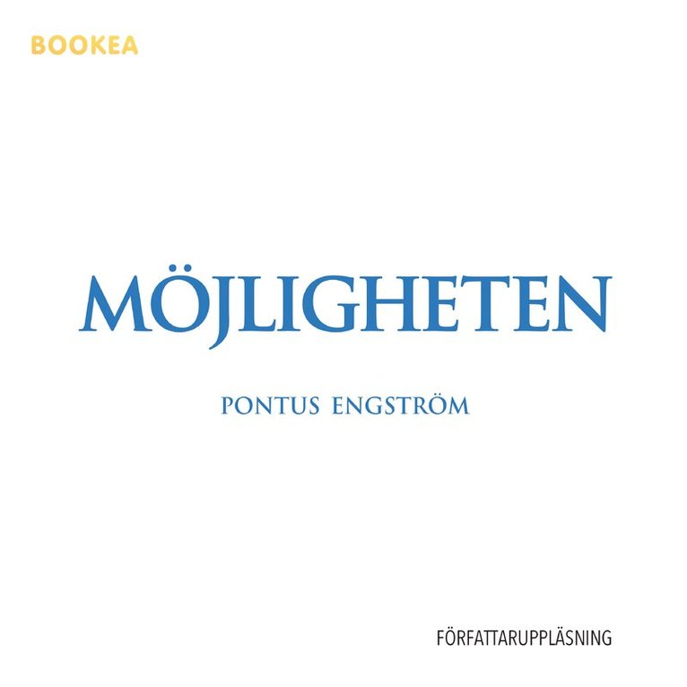 Pontus Engström - Möjligheten, Ljudbok