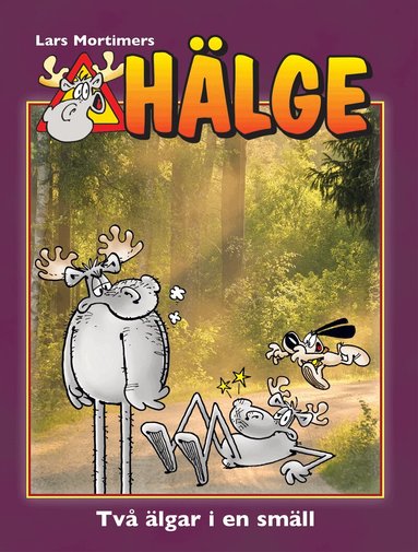 Hälge. Två älgar i en smäll, Kartonnage. Tillgänglighet: Lägg till