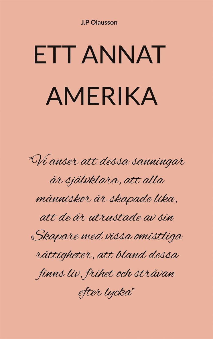 J.P Olausson - ETT ANNAT AMERIKA, E-bok