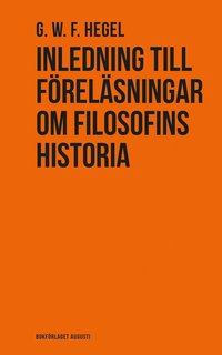 Inledning till frelsningar om filosofins historia