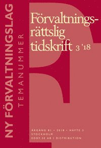 Förvaltningsrättslig tidskrift 3 2018, Häftad