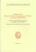 Probleme der Rekonstruktion untergegangener Wrter aus alten Eigennamen