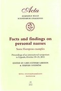 Facts and findings on personal names