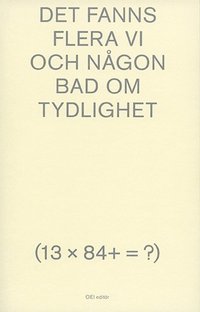 Det fanns flera vi och ngon bad om tydlighet (13 x 84+ = ?)