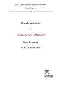Corpus troporum. 11, Prosules de la messe. 3, Prosules de l'offertoire