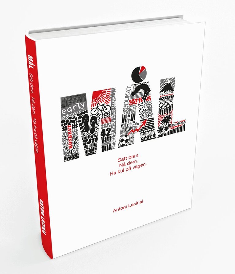 Antoni Lacinai - MÅL: sätt dem. Nå dem. Ha kul på vägen, Häftad