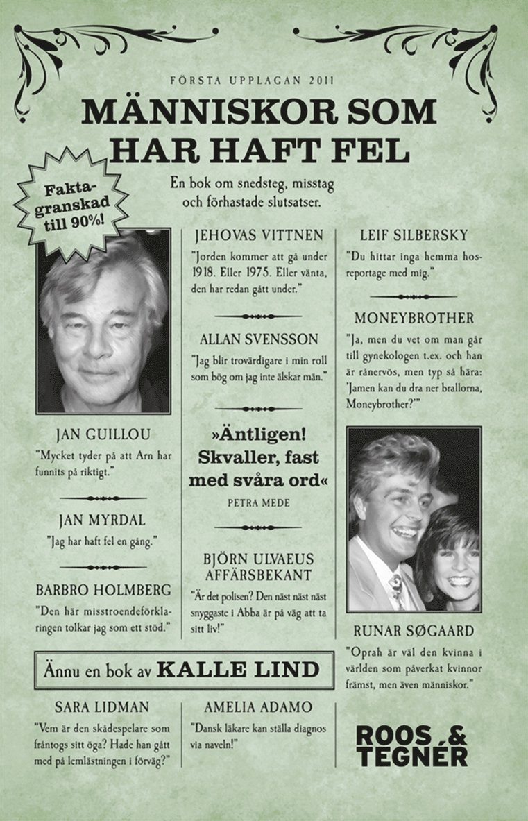 Kalle Lind - Människor som har haft fel, E-bok