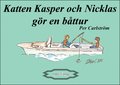 Katten Kasper och Nicklas gör en båttur