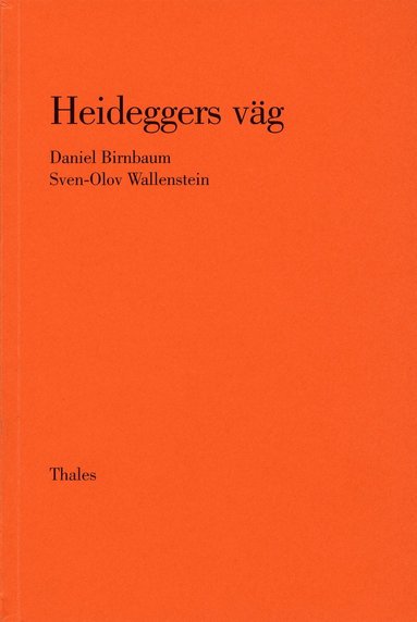 Daniel Birnbaum, Sven-Olov Wallenstein Heideggers väg