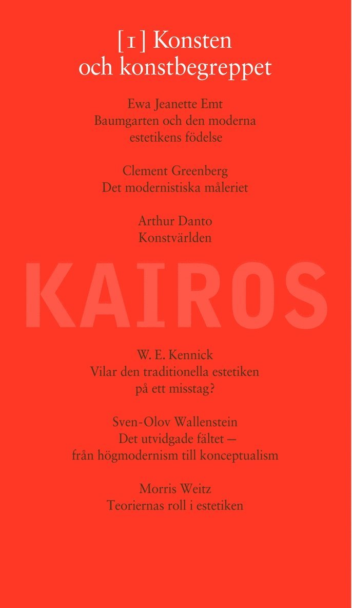 Sven-Olov Wallenstein - Konsten och konstbegreppet, E-bok