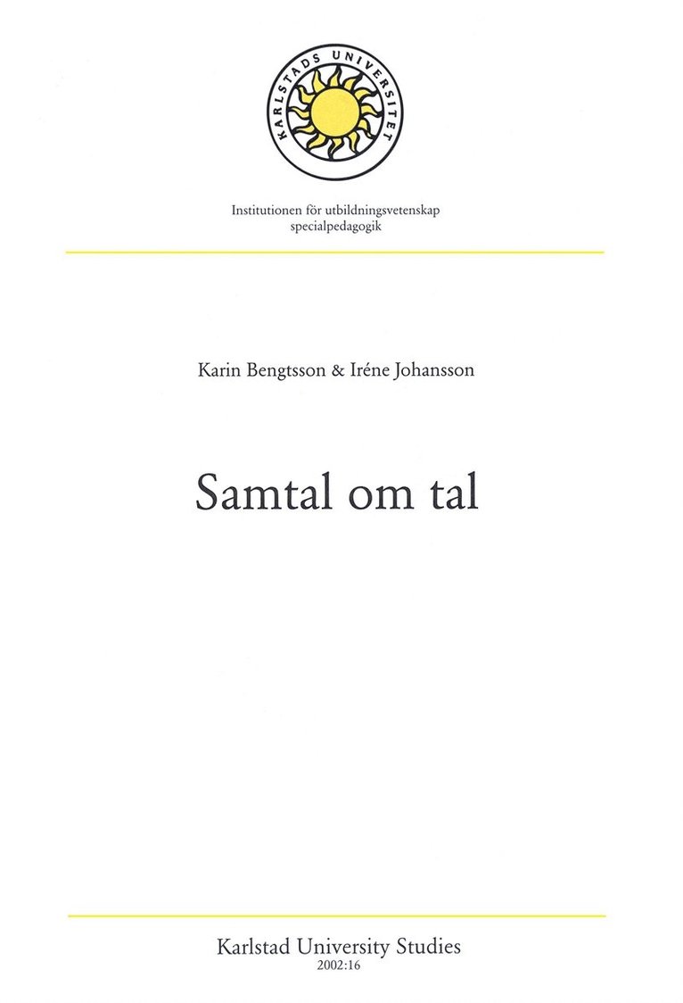 Karin Bengtsson, Iréne Johansson - Samtal om tal, E-bok